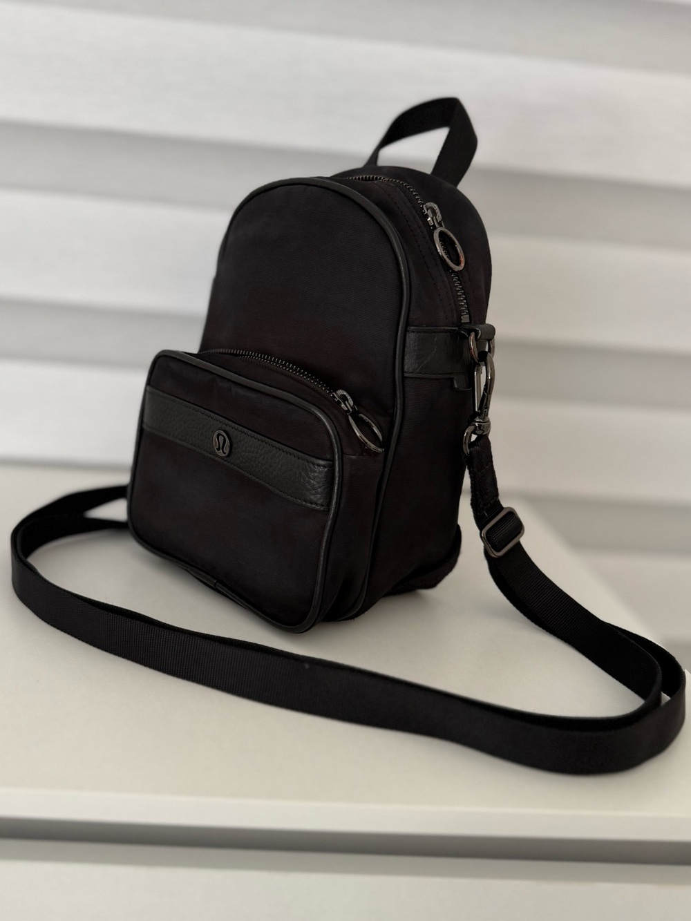 Lululemon City Adventurer Backpack Micro 3L Black Crossbody Bag Mini